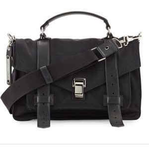 Proenza Schouler Medium PS1 Nylon Crossbody Bag in Black
